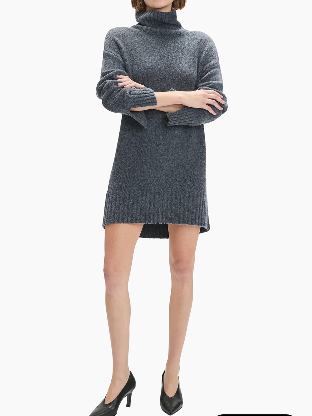 Favorite Daughter St. James Wool Cashmere Turtleneck Sweater Dress XS NWT
